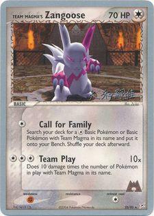 Team Magma's Zangoose