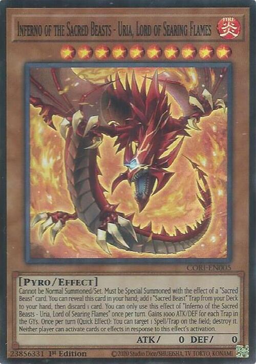 Inferno of the Sacred Beasts - Uria, Lord of Searing Flames