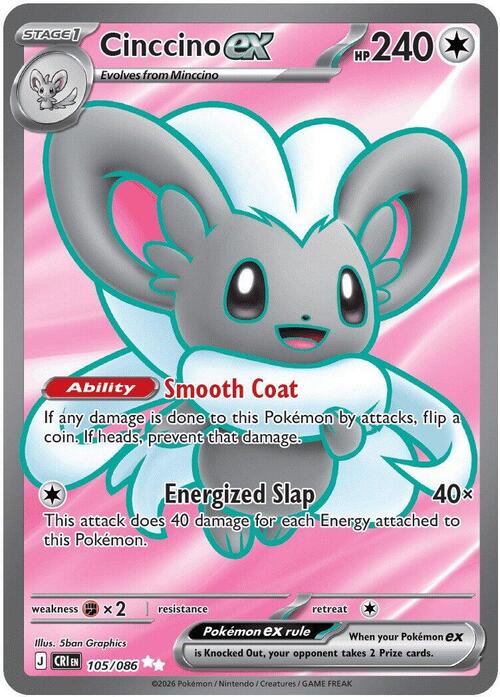 Auction card for Cinccino ex