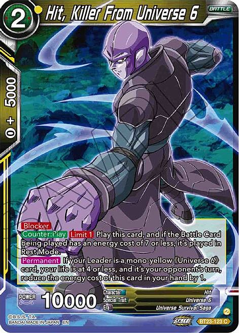 Hit, Killer From Universe 6