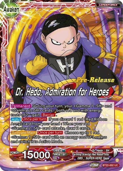 Dr. Hedo // Dr Hedo, Admiration for Heroes