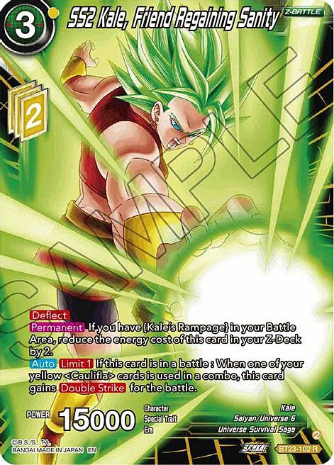 SS2 Kale, Friend Regaining Sanity