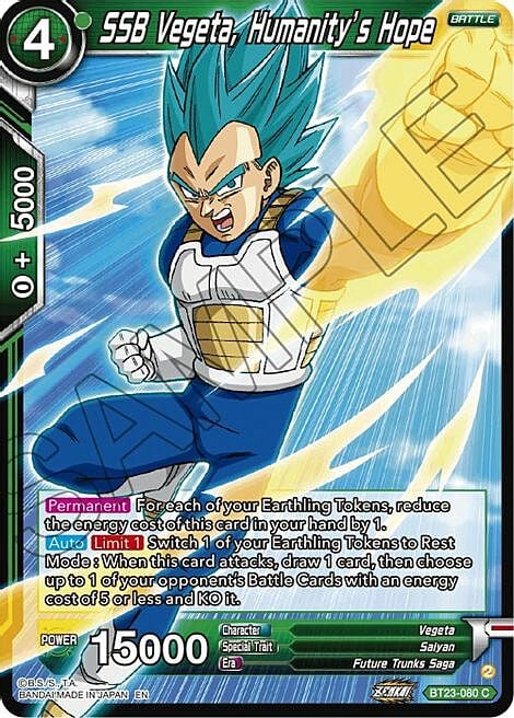 SSB Vegeta, Humanity's Hope