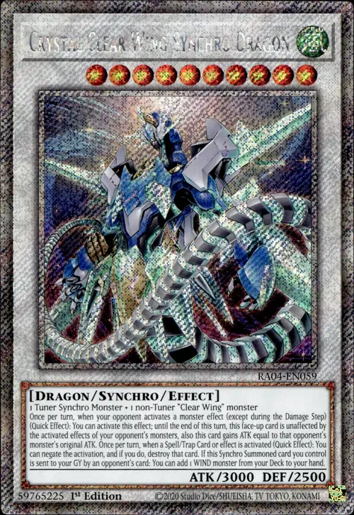 Crystal Clear Wing Synchro Dragon