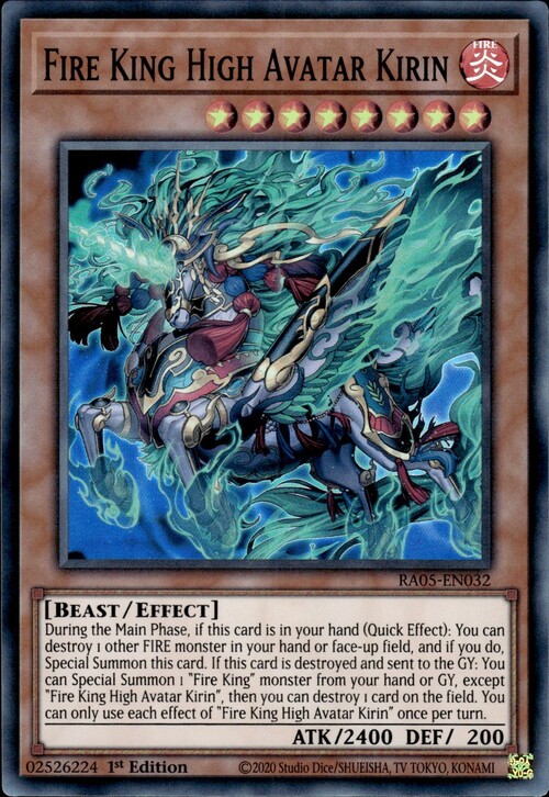 Fire King High Avatar Kirin