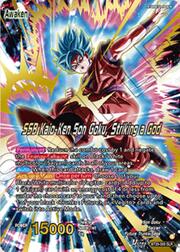 Son Goku // SSB Kaio-Ken Son Goku, Striking a God