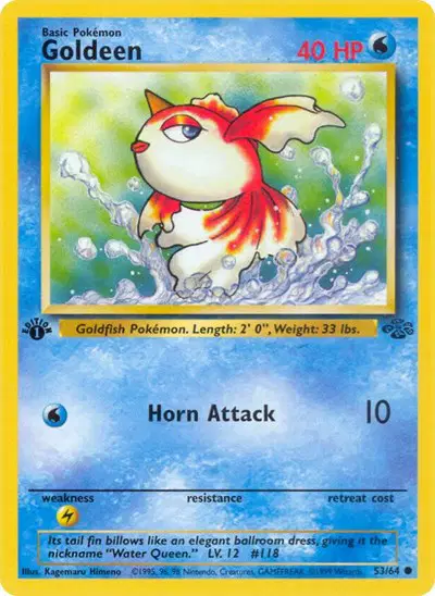 Auction card for Goldeen