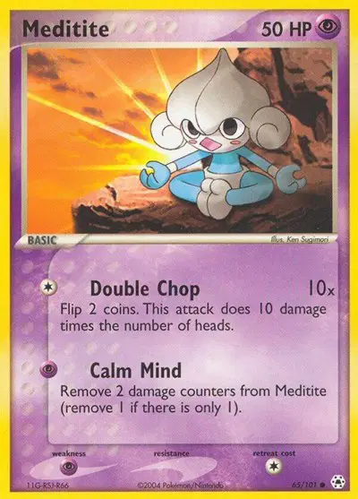 Auction card for Meditite (65)