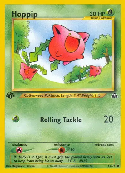 Auction card for Hoppip