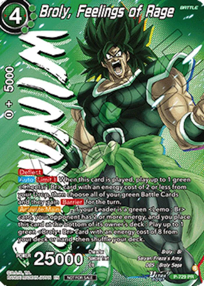 Broly, Feelings of Rage