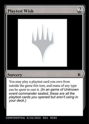 Playtest Wish