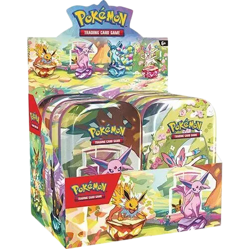 Prismatic Evolutions Mini Tin Display
