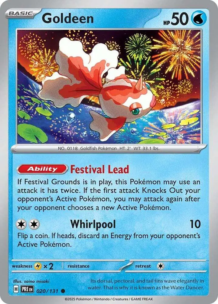 Auction card for Goldeen