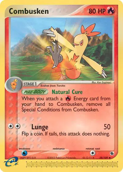 Auction card for Combusken (28)