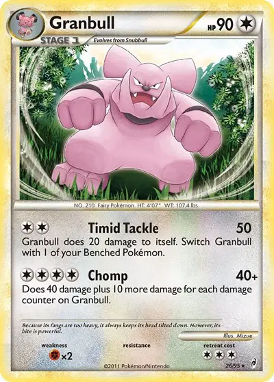 Auction card for Granbull