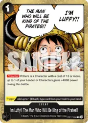 I'm Luffy!! The Man Who Will Be King of the Pirates!!