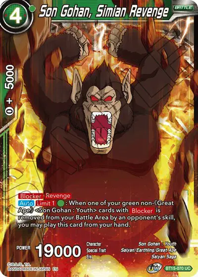 Son Gohan, Simian Revenge