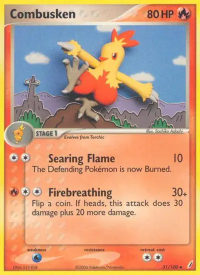 Auction card for Combusken (31)