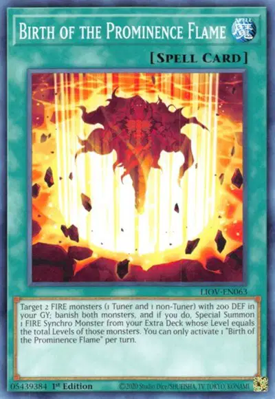 Birth of the Prominence Flame