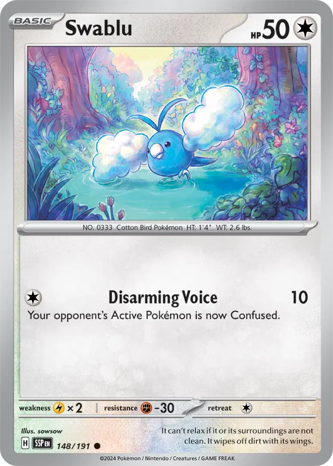 Auction card for Swablu