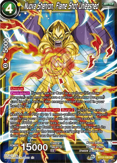 Nuova Shenron, Flame Shot Unleashed