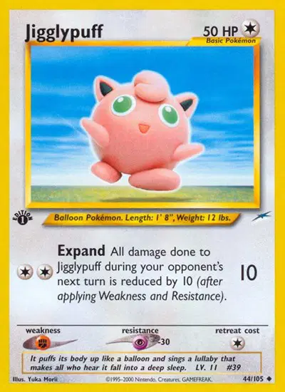 Auction card for Jigglypuff