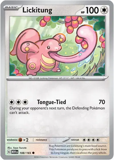 Auction card for Lickitung