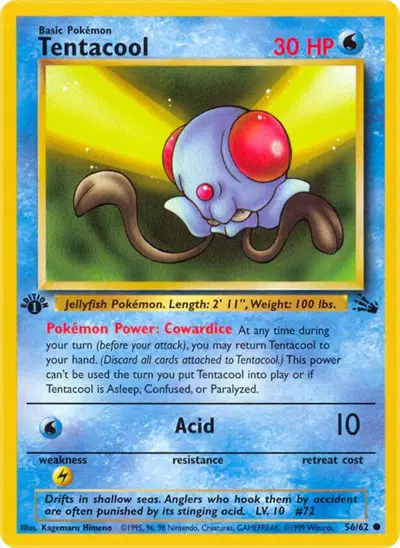 Auction card for Tentacool