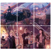 FINAL FANTASY Holiday Release | "Camp Comrades" Scene Art Cards Set