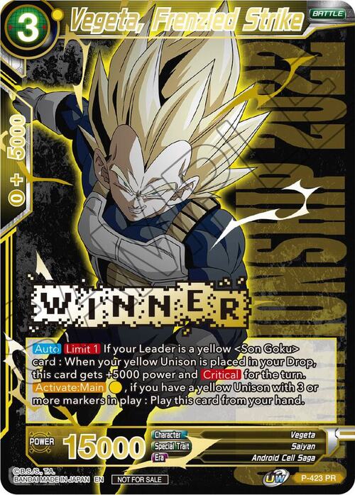Vegeta, Frenzied Strike