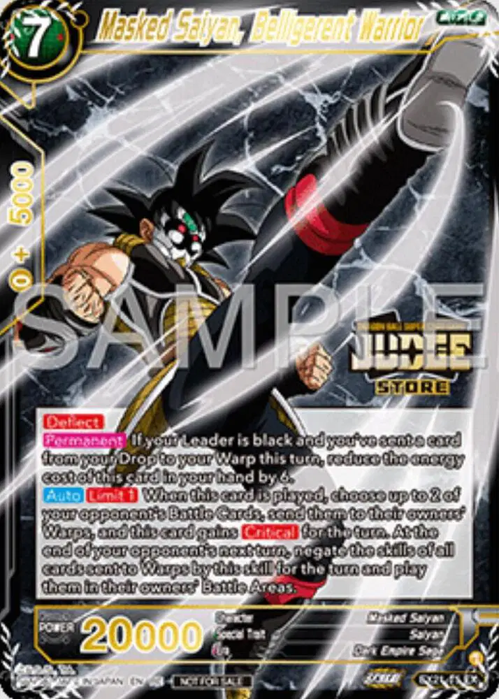 Masked Saiyan, Belligerent Warrior