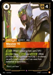 Master Yi -Tempered