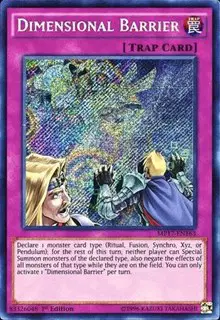 Dimensional Barrier