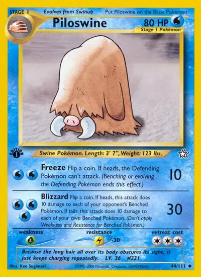 Auction card for Piloswine