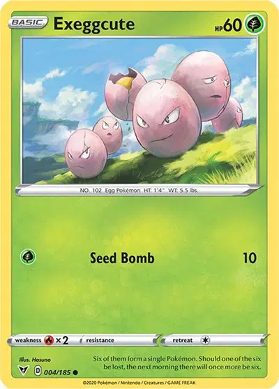 Auction card for Exeggcute