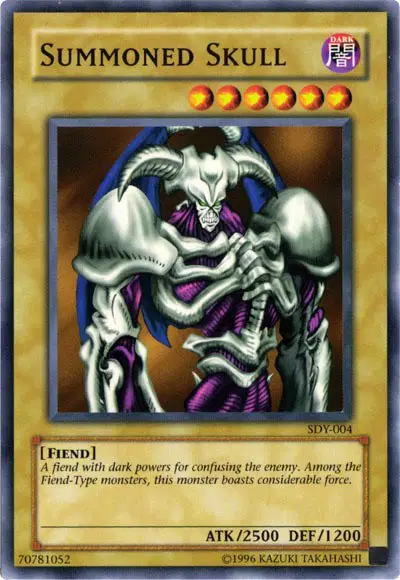 Auction card for Summoned Skull (Sample Promo)