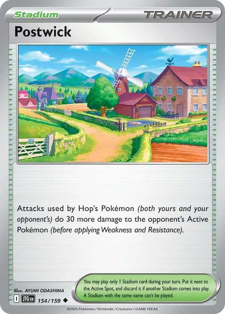 Auction card for Postwick