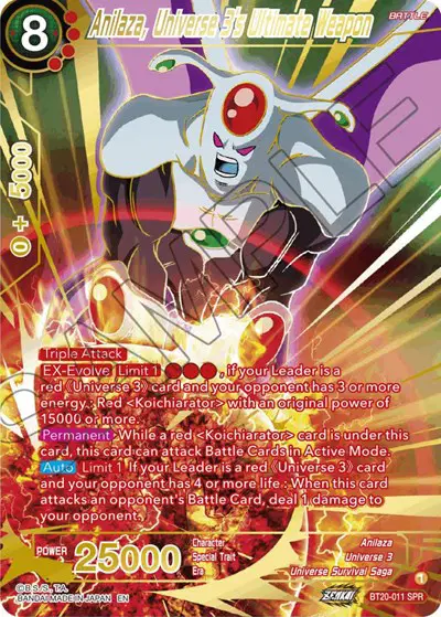 Anilaza, Universe 3´s Ultimate Weapon