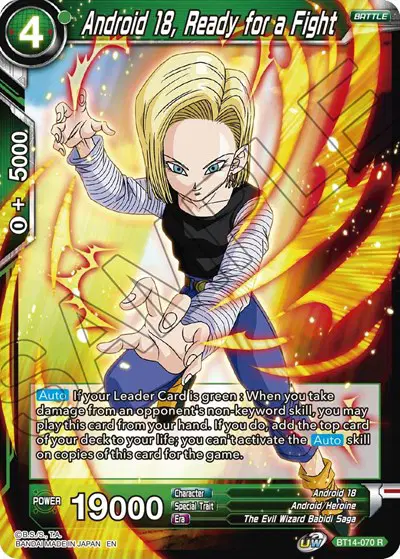 Android 18, Ready for a Fight