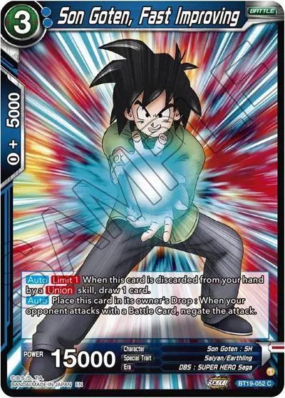 Son Goten, Fast Improving