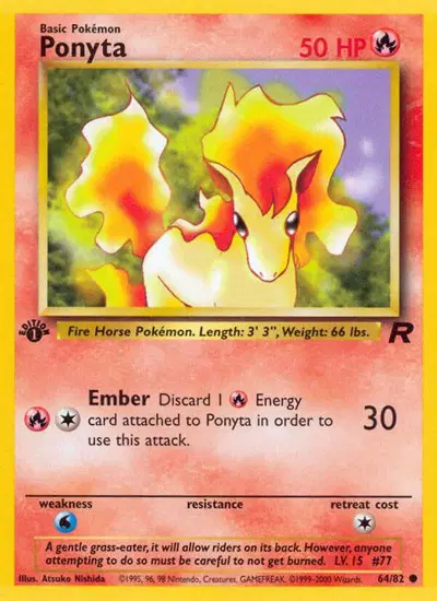 Auction card for Ponyta