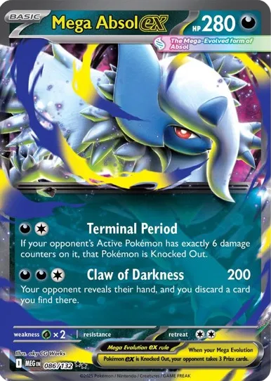 Auction card for Mega Absol ex