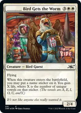 ________ Bird Gets the Worm