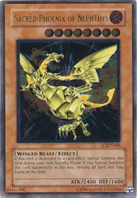 Auction card for Sacred Phoenix of Nephthys