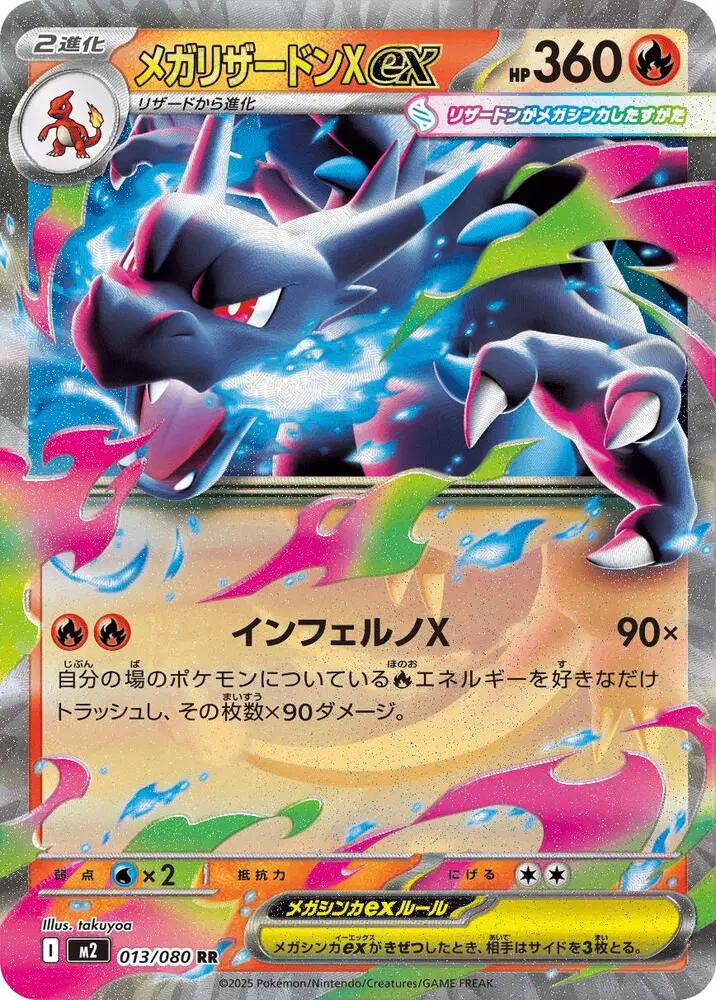 Auction card for Mega Charizard X ex