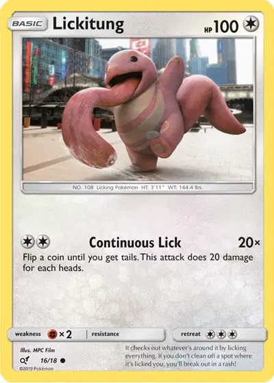 Auction card for Lickitung (Holo Common)