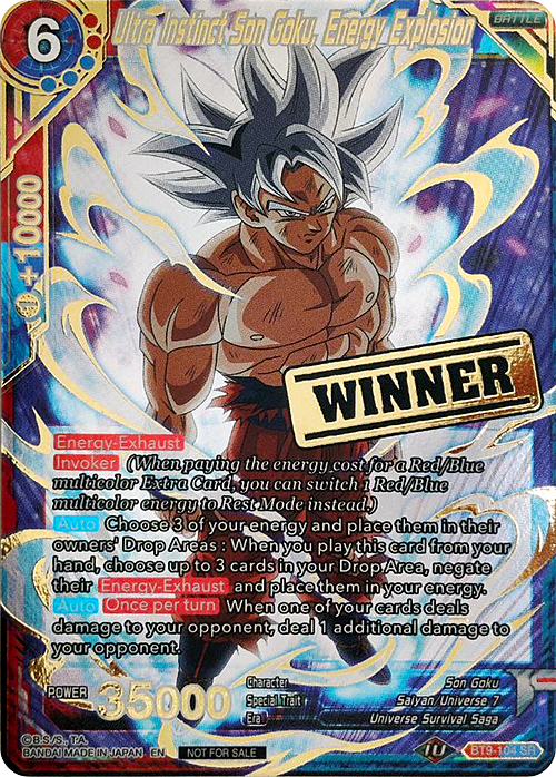 Ultra Instinct Son Goku, Energy Explosion