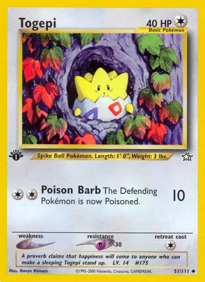 Auction card for Togepi