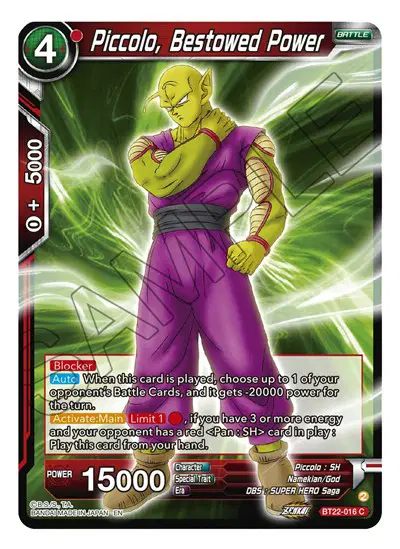Piccolo, Bestowed Power