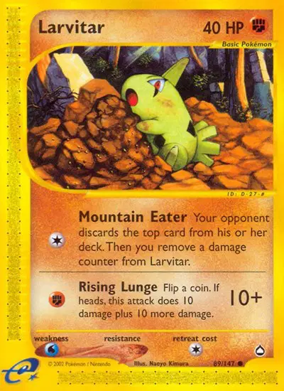 Auction card for Larvitar